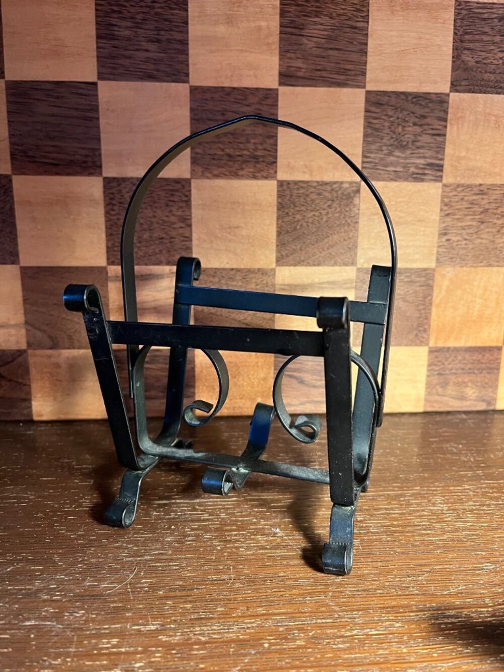 Black Wrought Iron Napkin Letter Holder A993
